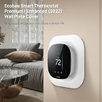 CaseBot Wall Plate for 2022 Ecobee Smart Thermostat Premium & 2022 Ecobee Smart Thermostat Enhanced, Practical and Stylish Trim Kit Bracket Mount Cover, Easy Installation, White | Practical Trim Kit, Easy Installation, Durable Polycarbonate Cover, St