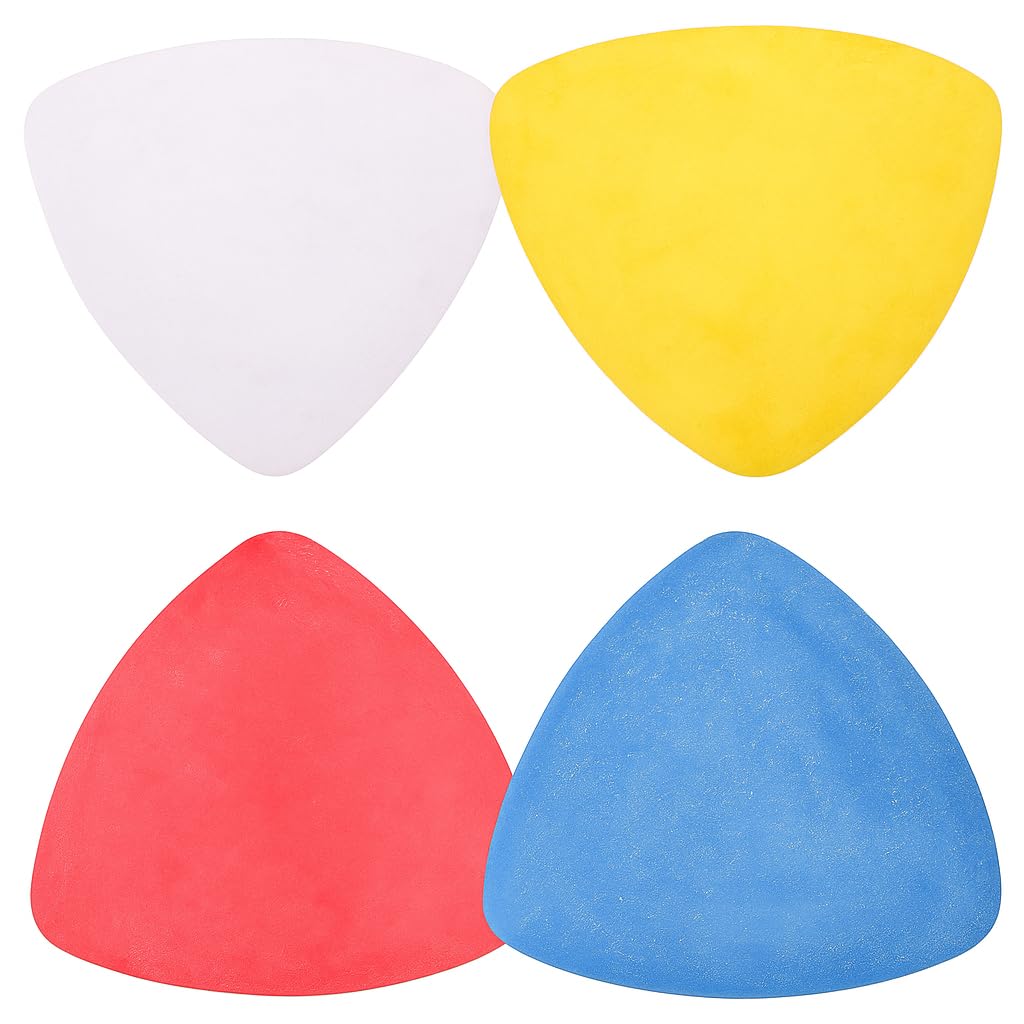 Ariati Multicolor Pack Of 4 Tailorrs Sewing Challk Set - Erasable Triangle Fabric Marking Challk For Dressmaking, Tailoring Pens Precise And Easy-To-Use Tailor’s Chalk For Sewing, Quilting Craft In 4 Colours