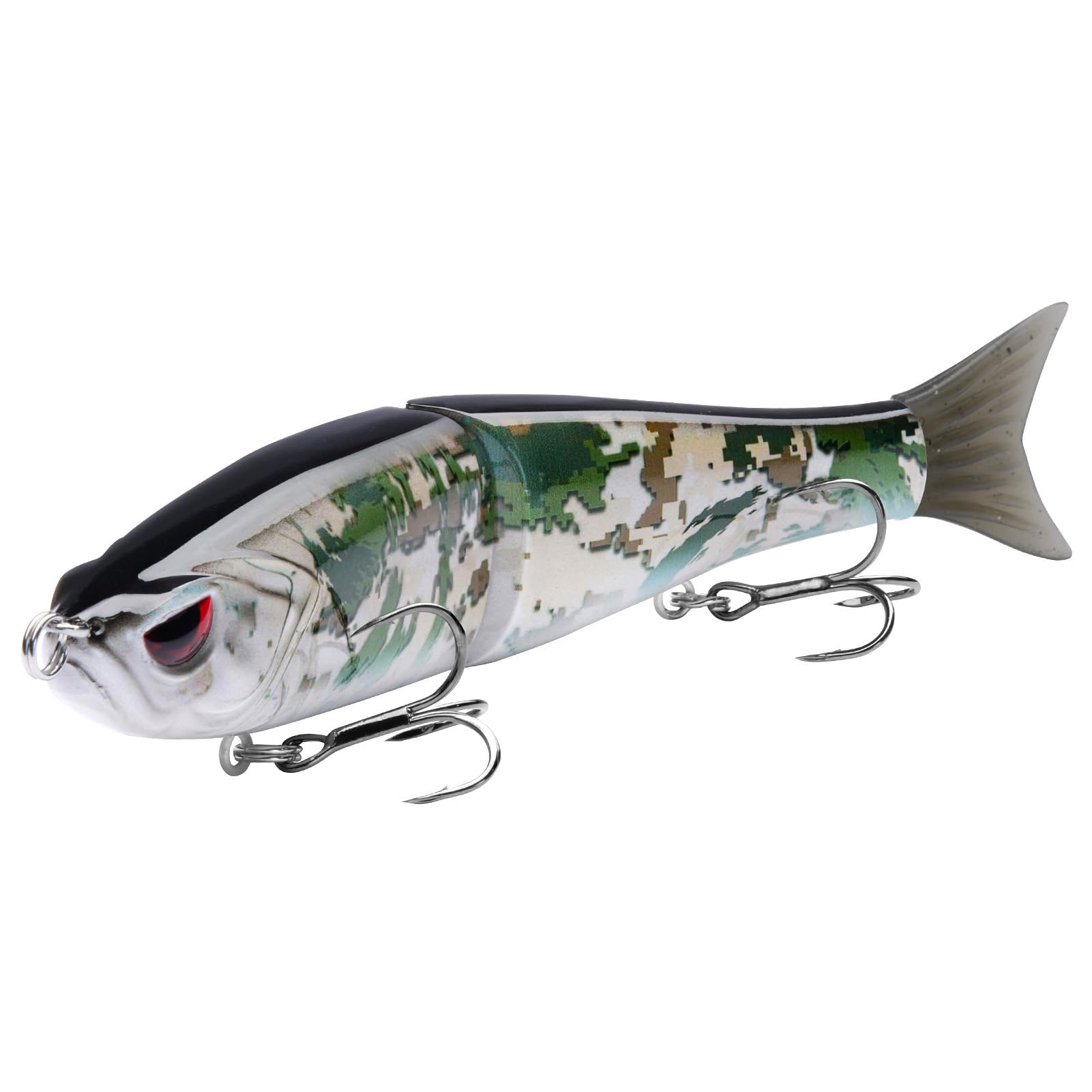 Bassdash SwimShad Glide Baits Leurre Artificiel pour Perche, brochet, Saumon, Truite et Noix de Muscade