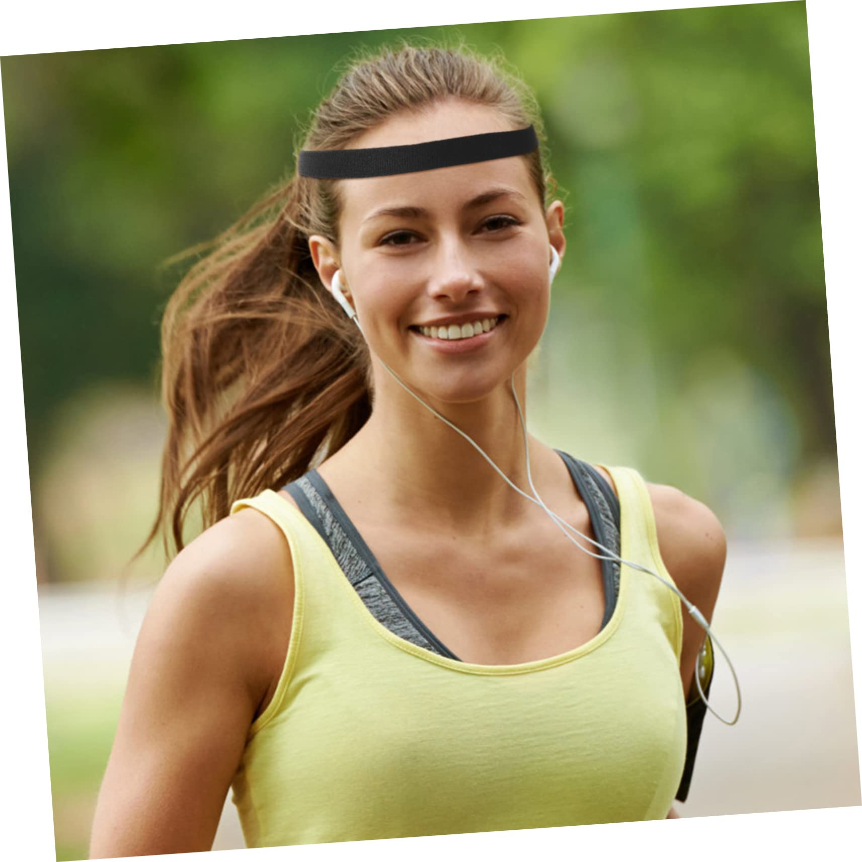 8 Piezas Diadema Deportiva Antitranspirante De Los Hombres Cintas Elásticas para El Cabello De Mujer Diademas Blancas Venda Multifunción Poliéster Accesorios para El Cabello Perder