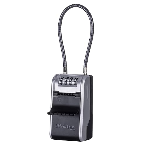 Master Lock High Capacity Key Lockbox, Combination Dial, Removable Cable