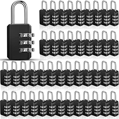 16 Pack Small Combo Locks 3 Digit Combination Lock Luggage Number...