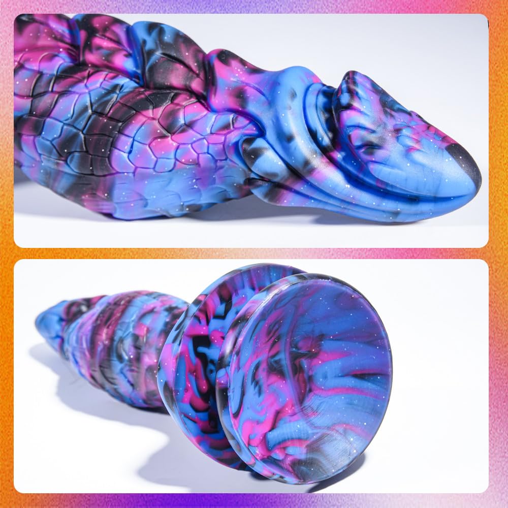 9.8 Inch Huge Fantasy Dildo from Monster with Large Suction Cup, Silicone Dragon Dildo XL Anal Plug Flexible G-spot Adult Big Penis for Women & Men: MAGIC