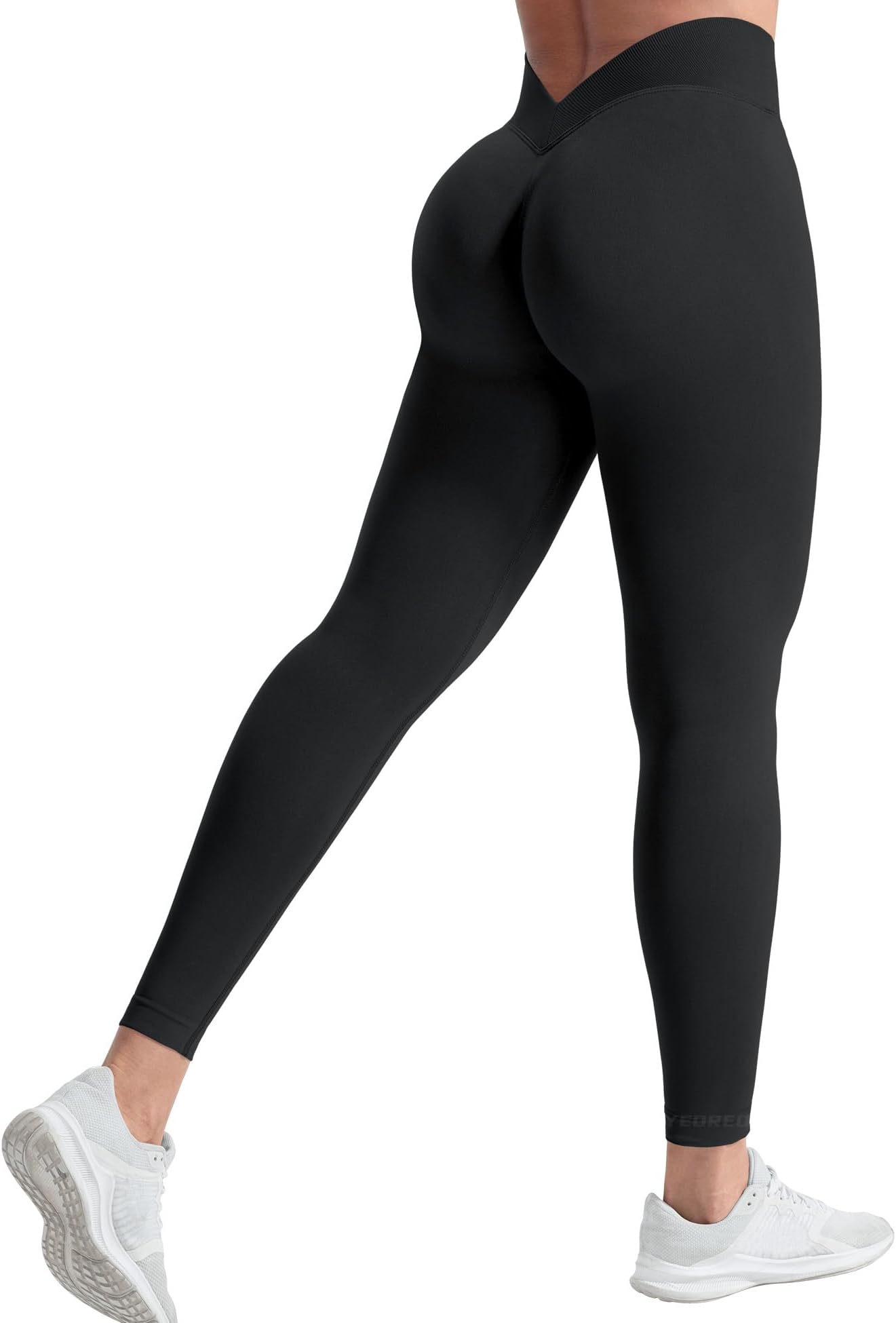 Liz Scrunch Workout Leggings for Women High Waisted Butt Lifting V Back Waist Seamless Gym Yoga Leggings