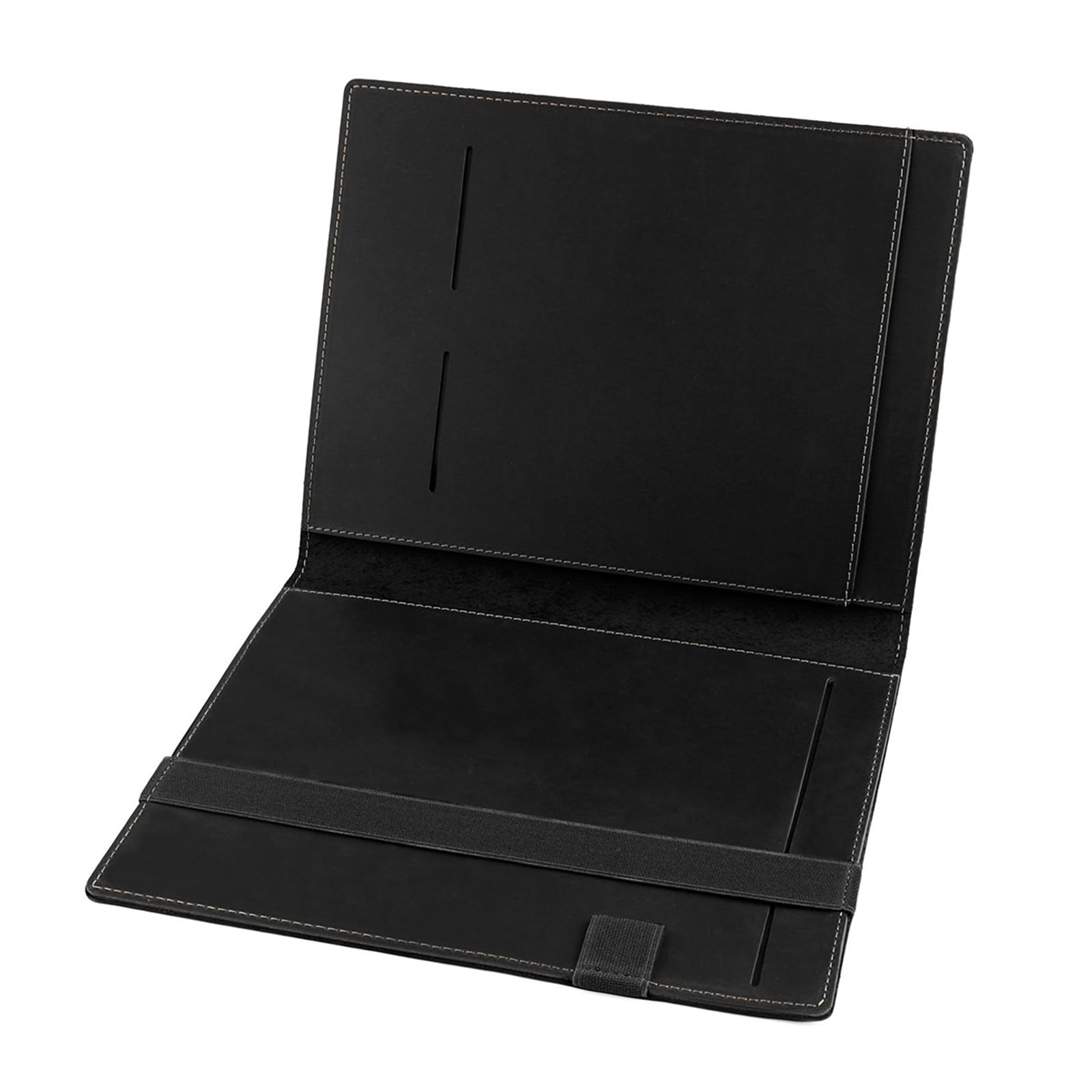 Custodia per notebook in pelle PU Texture a scomparti multipli Soluzione di archiviazione per documenti per studenti Organizzatori di documenti in pelle PU