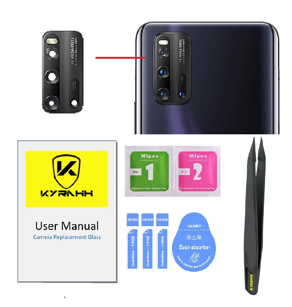Kyrahh Mobile Back Rear Camera Glass Lens Replacement Spare Part IQOO Phone (IQOO 3)
