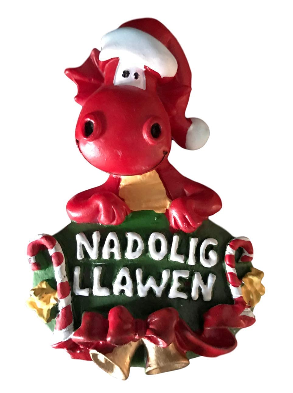 Emblems-Gifts Welsh Dragon Nadolig Llawen Fridge Magnet Decoration Wales Cymru Souvenir