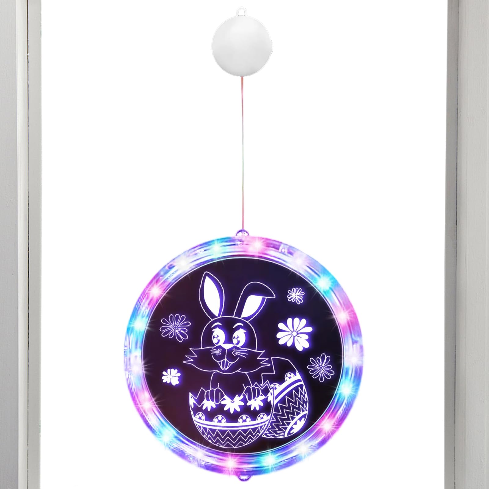 Lumières de Pâques multicolores intérieures et extérieures pour mur - 8