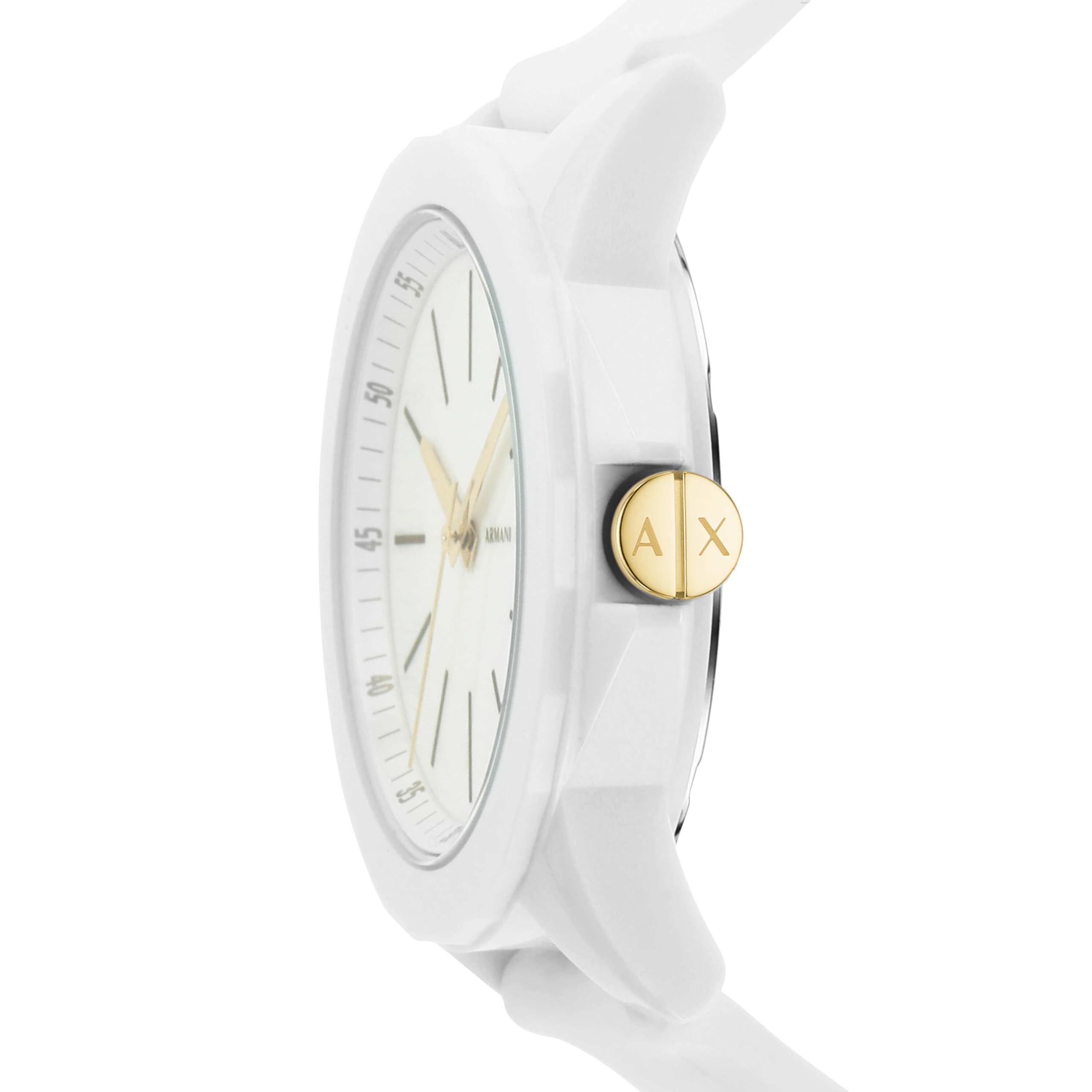 Armani Exchange Orologio da donna, Movimento al quarzo a tre lancette e cassa da 40 mm con cinturino in silicone