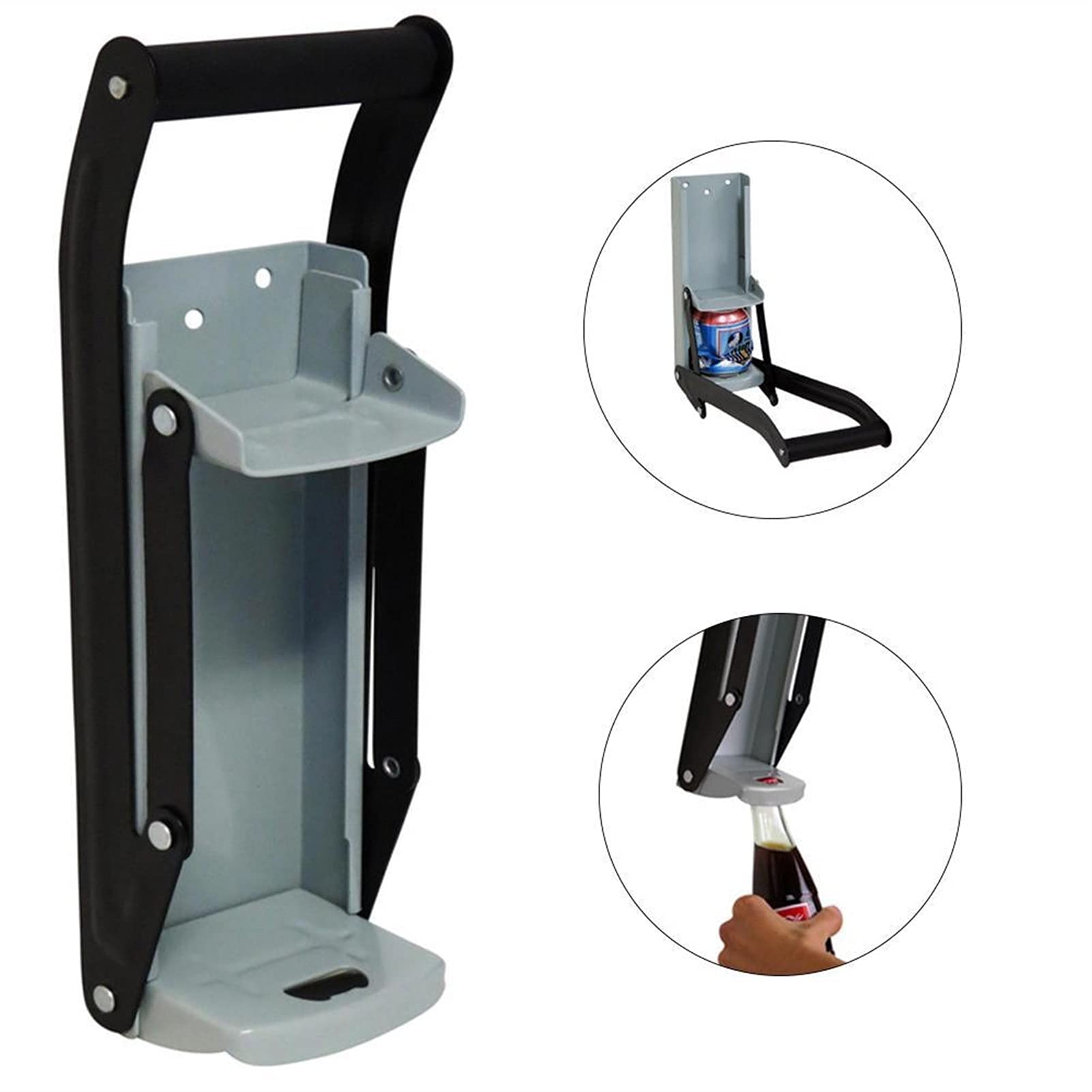 XYXXBB 16 Oz Aluminum Can Crusher Amp Bottle Opener Heavy Duty Metal Wall Mounted Soda Beer Smasher Eco-Friendly Recycling Tool (Color : Green)