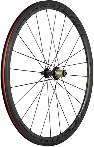 Miniatura 5 de Superteam Rueda de superficie de frenado de basalto de 0.906 in 1.496 in Carbon Road 700c Clincher Wheelset