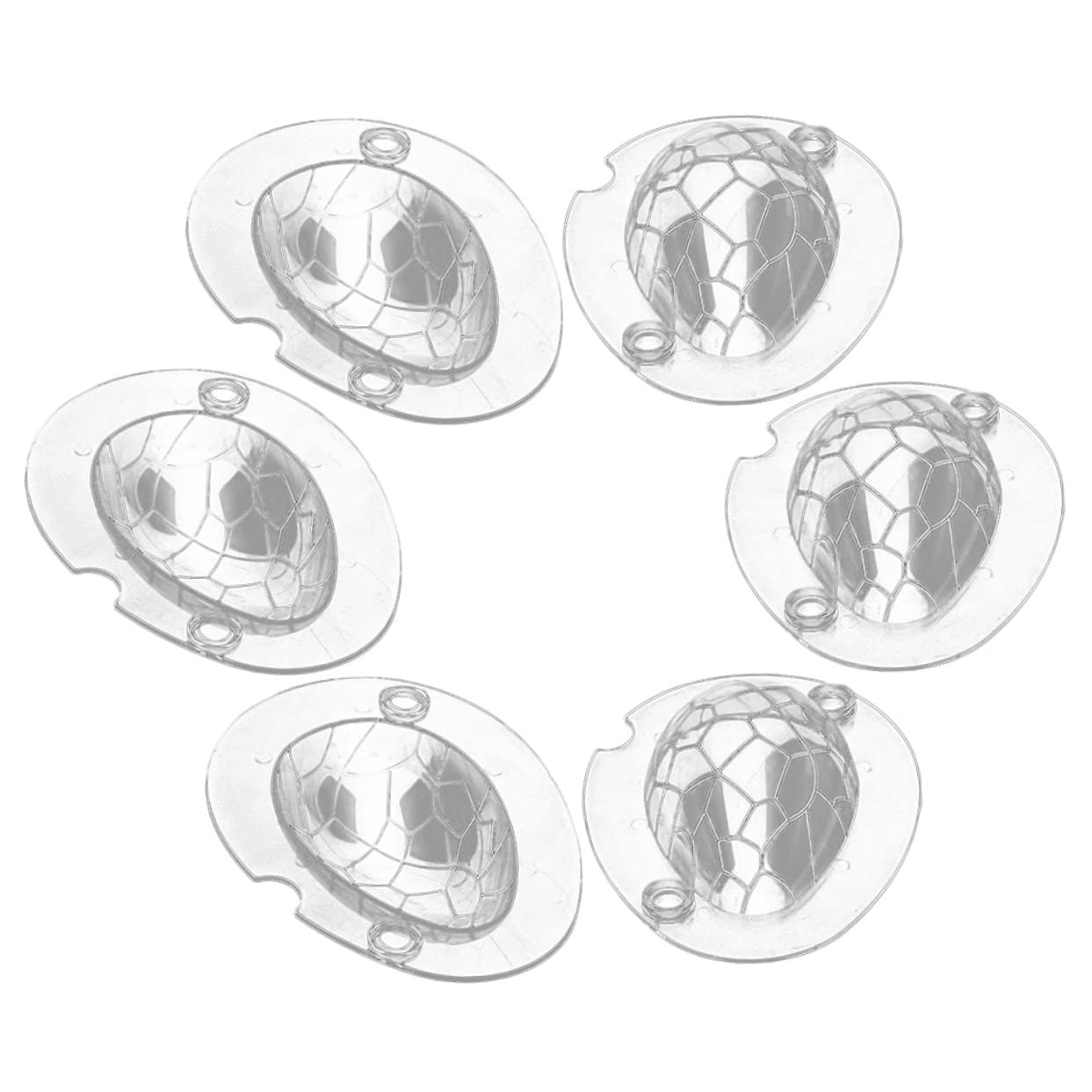 Alipis 12 Ensembles moule à chocolat double tasse œufs moule à bonbons transparent easter pâques à pâtisserie s à oeufs de coulée d'oeufs de dinosaure Acrylique