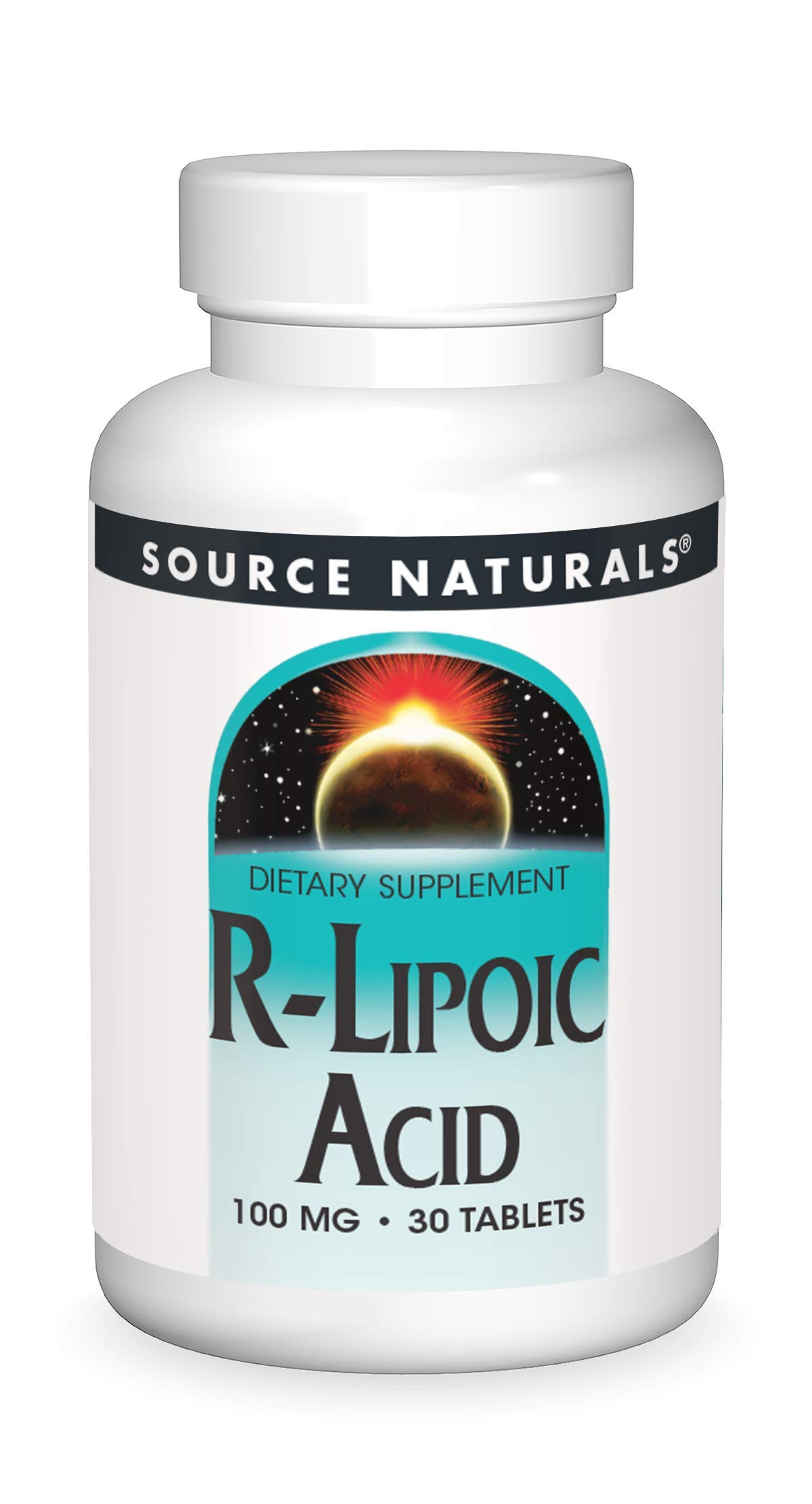 Source Naturals R-Lipoic Acid 100mg, 30 Tablets 30 Count (Pack of 1)