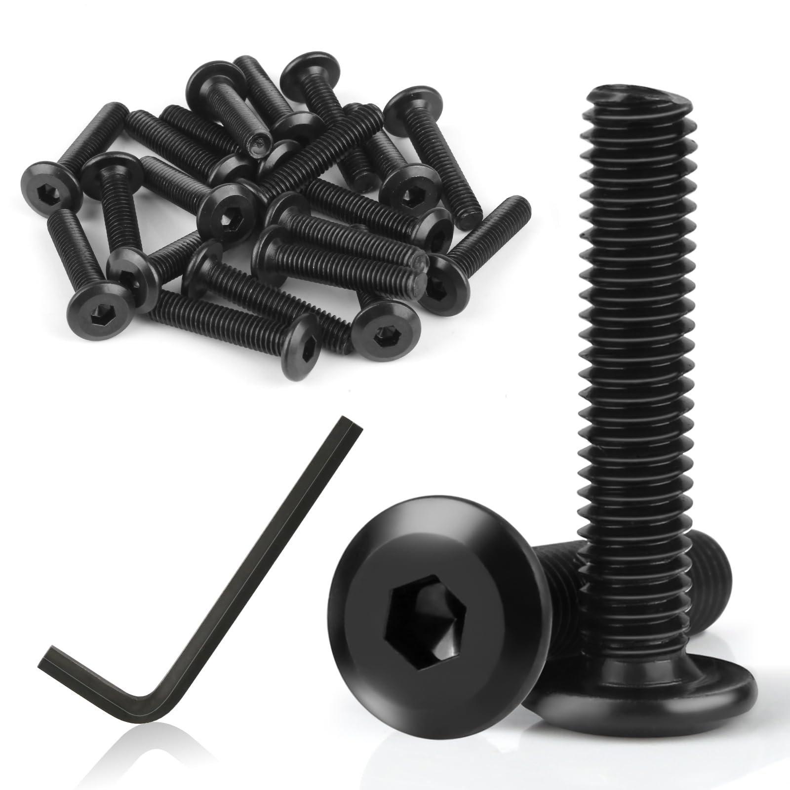 QUARKZMAN 25 Stück M6 Nylon Flachscheiben Flachscheiben 6mm ID 30mm OD