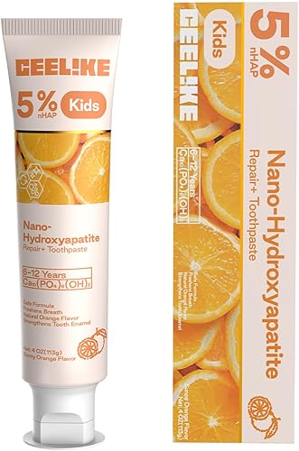 Miniatura 5 de Pasta de dientes para niños - 5% hidroxiapatita para cuidado mineral y remineralización, dulzura natural y protección herbaria, 3.99 oz (1)