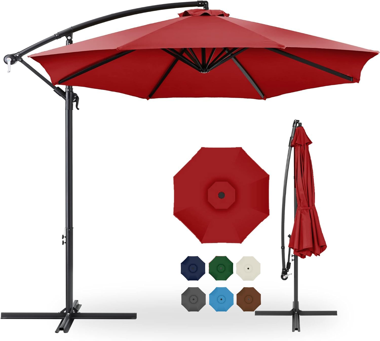 LOVE STORY ガーデンパラソル レッド Amazon.co.jp: LOVE STORY ガーデンパラソル 210cm/230cm/270cm