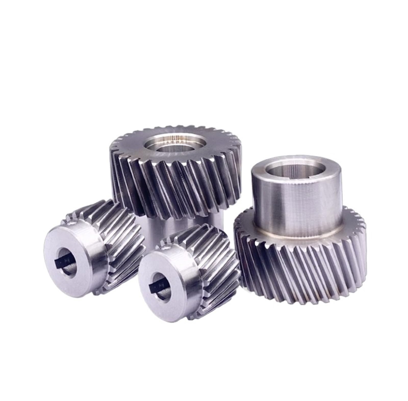Bevel Gear Pinion Hardware Mechanical 20 22 25 35 Teeth 1.5M Left-Hand Helical Gear 19°31?42? High Precision 1.5 Module Rack Gear Bore 12 14 16 19-25mm 45# Steel(35T-Bore 20(K6)-H40)