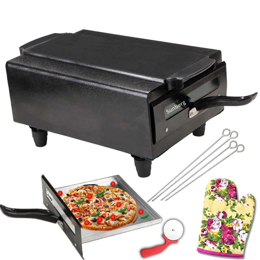 Sunberg 2200W Electric Tandoor, 16-Inch Portable Pizza Oven for Baking, Roasting, Grilling & BBQ, Perfect for Families of 4-5, Quick Healthy Cooking at Home Easily Create Delicious Pizzas & BBQ Dishes-image-35