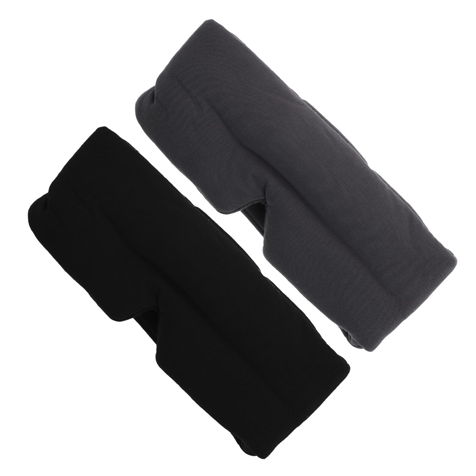Yardenfun 2 Piezas Antifaz para Dormir de Algodón Modal Transpirable, Diseño Ergonómico Ajustable para Bloqueo de Luz, Adecuado para Viajes y Descanso Nocturno