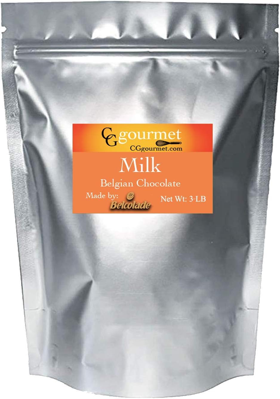 Belcolade Belgian MILK Chocolate Discs - Lait Selection 33% cocoa - 3 Lb bag