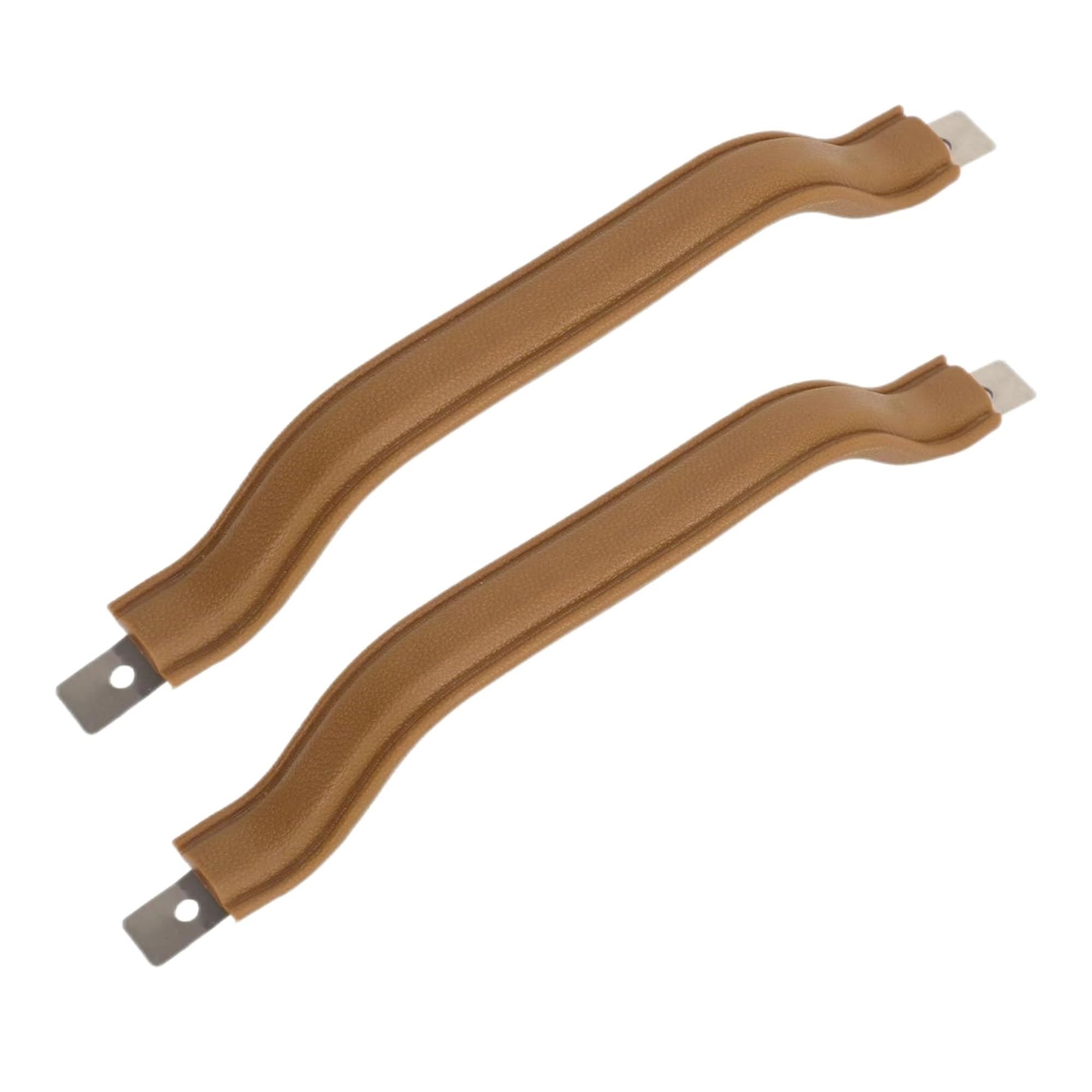 Ksjosji Brown-2 Interior Door Grab Handle 2 Pack Door Handle Pull For Jeep For Yj For Wrangler 1987-1995 Front Brown Inside Trim Driver And Passenger Side 55009801K Interior Door Handle Replacement(Brown-2)