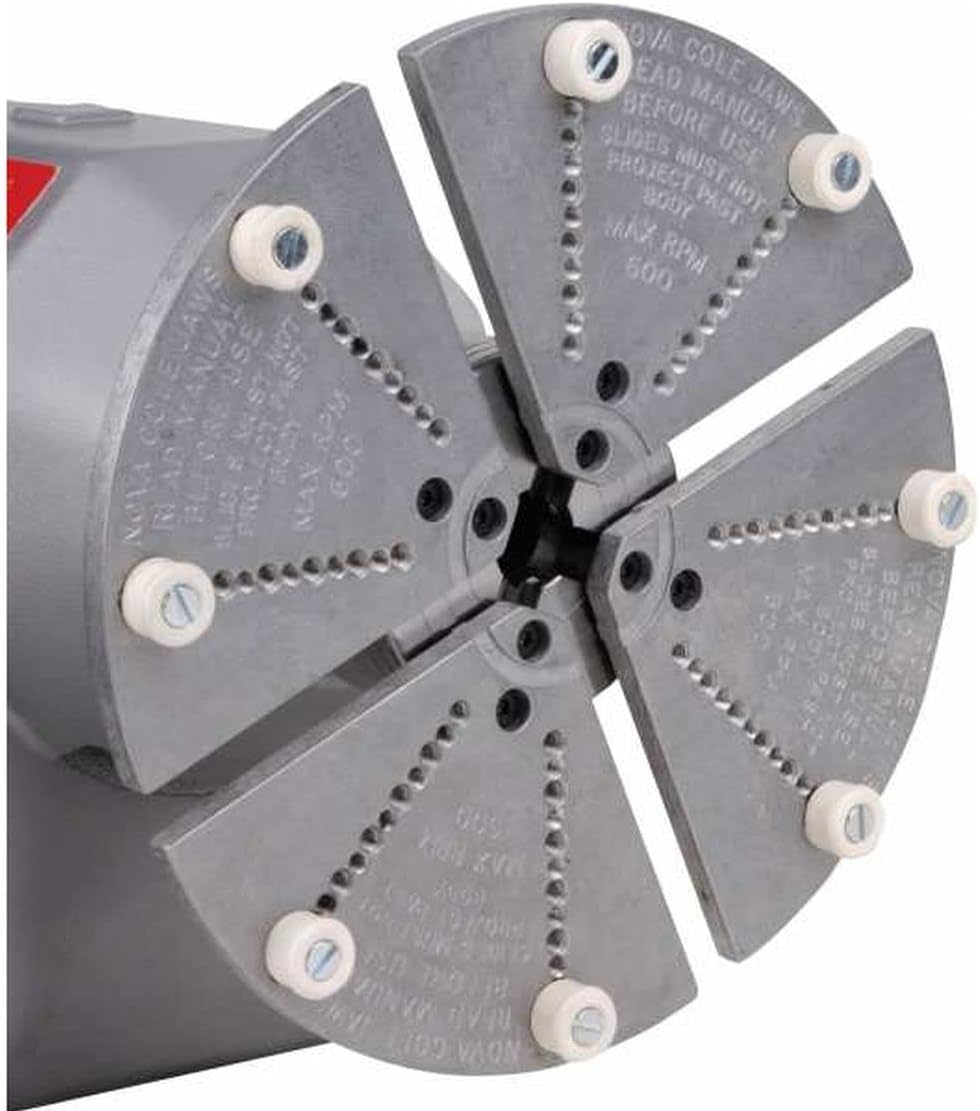 Nova 23271 Supernova 2 Lite Wood Lathe Chuck and Most Popular Jaw Accessory Bundle (3 jaw sets) Insert Version (Separate Adapter Insert Purchase Required)