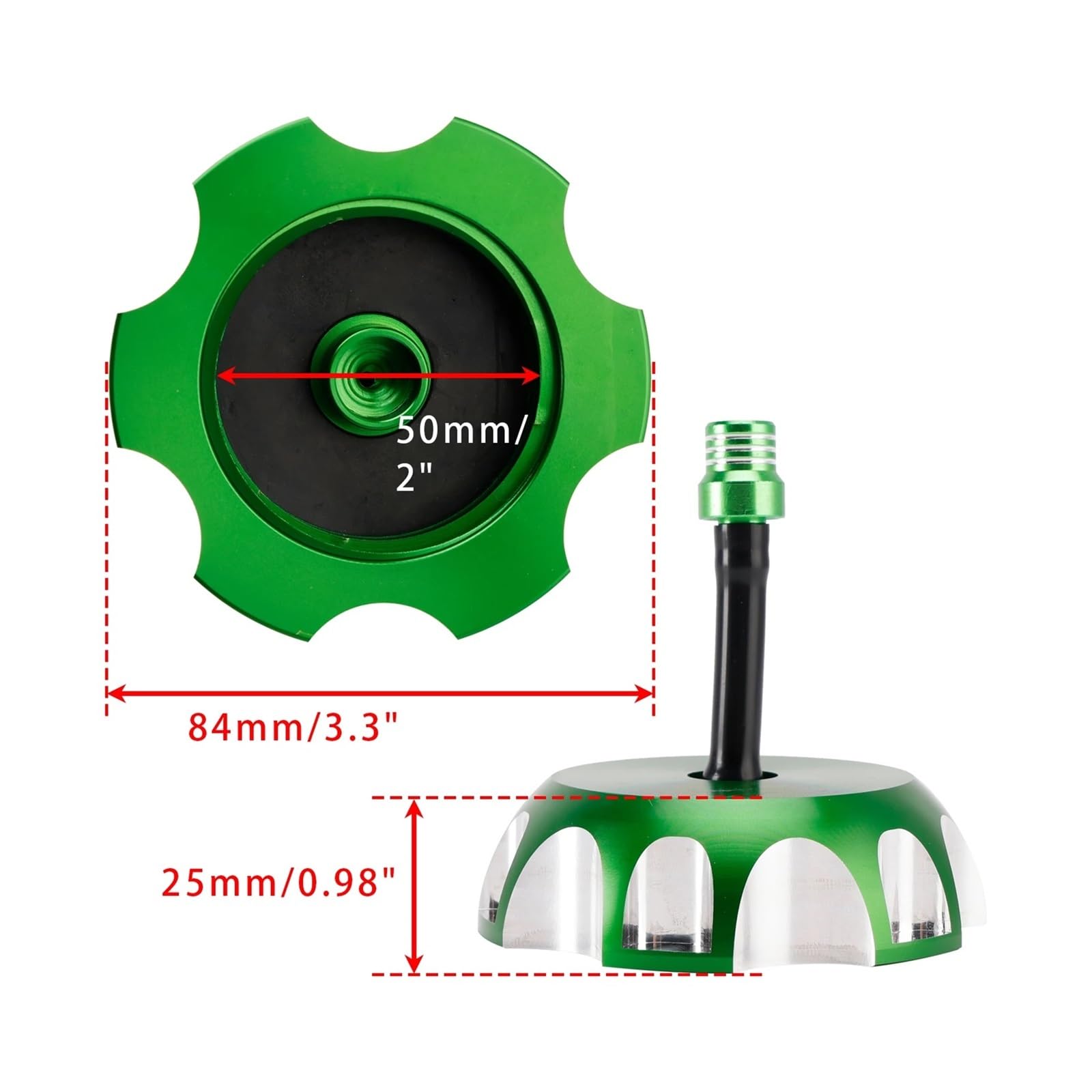 CNC Tappo Del Serbatoio Del Carburante Con Sfiato Per KAWA&SAKI KX 65 85 100 125 250 2000 2001 2002 2003 2004 2005-2013 Copertura Del Motociclo moto Coperchio serbatoio