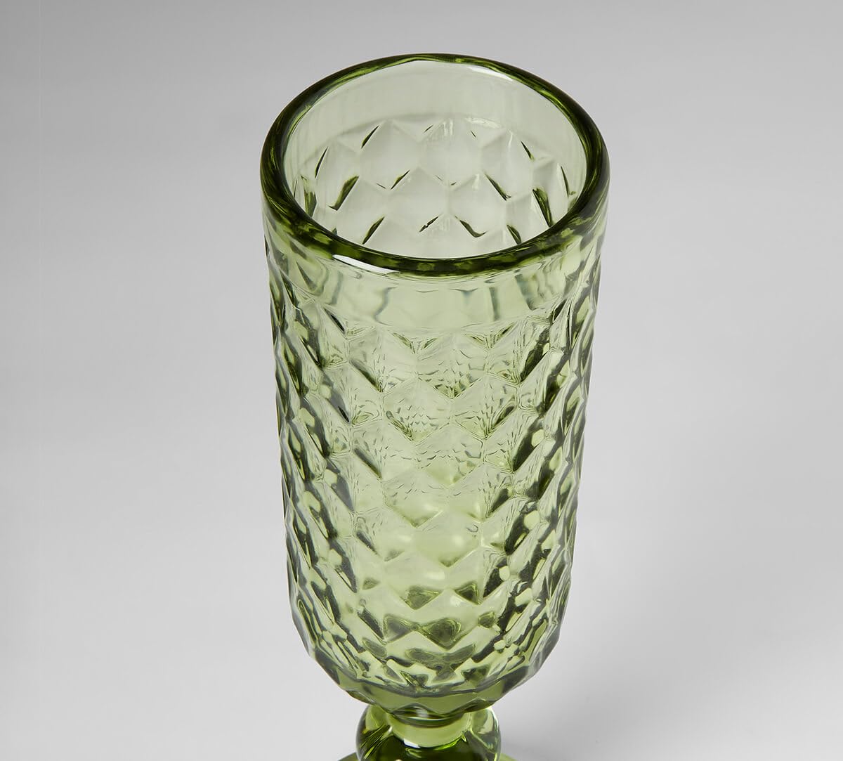 India Circus by Krsnaa Mehta Mint Embossed for Red & White Wine, Champagne, Water, Juice, Mocktails & Cocktails Glasses | Ideal for Gifting, Set of 2 (150ml Each) 3