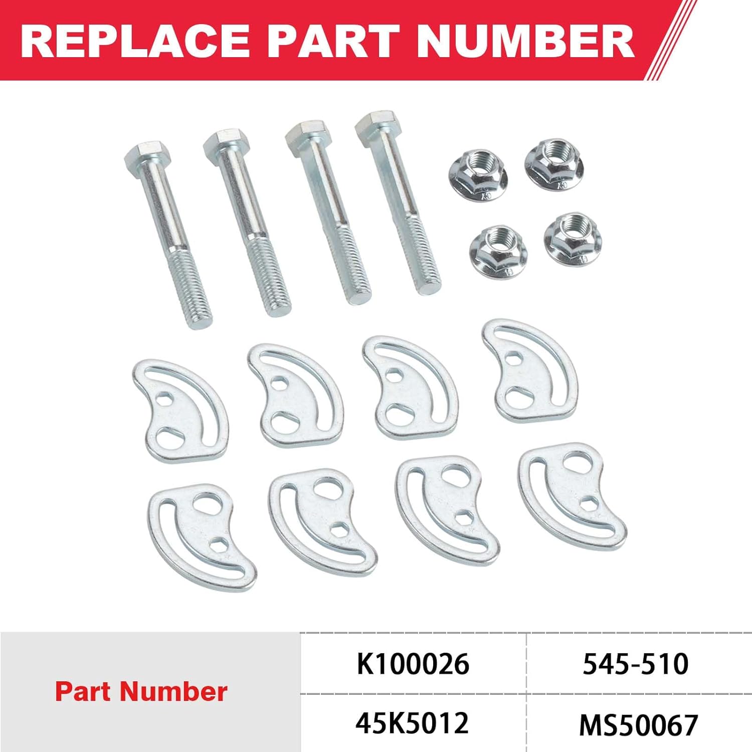Camber Bolt Kit Compatible with Chevy GMC Cadillac 1999-2020 Silverado Sierra 1500 2500 3500 Escalade Avalanche Tahoe Yukon,Front Upper Control Arm Caster Alignment,4PCS Adjusting Bolt ±1.5 Degree