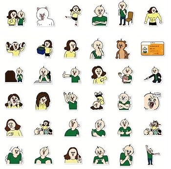 Amazon.co.jp: 韓国 パンパンイ ステッカー パンパンくんの日常