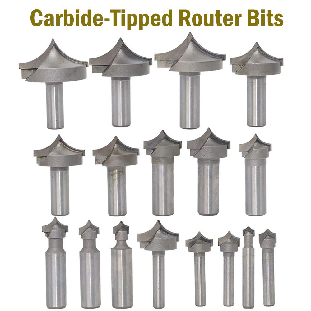 WSOOX Biscuit Router Bit Set, 6 mm schacht, industriële kwaliteit, Micro Grain Carbide, voor hout groeven, multiplex, pen, 2 stuks