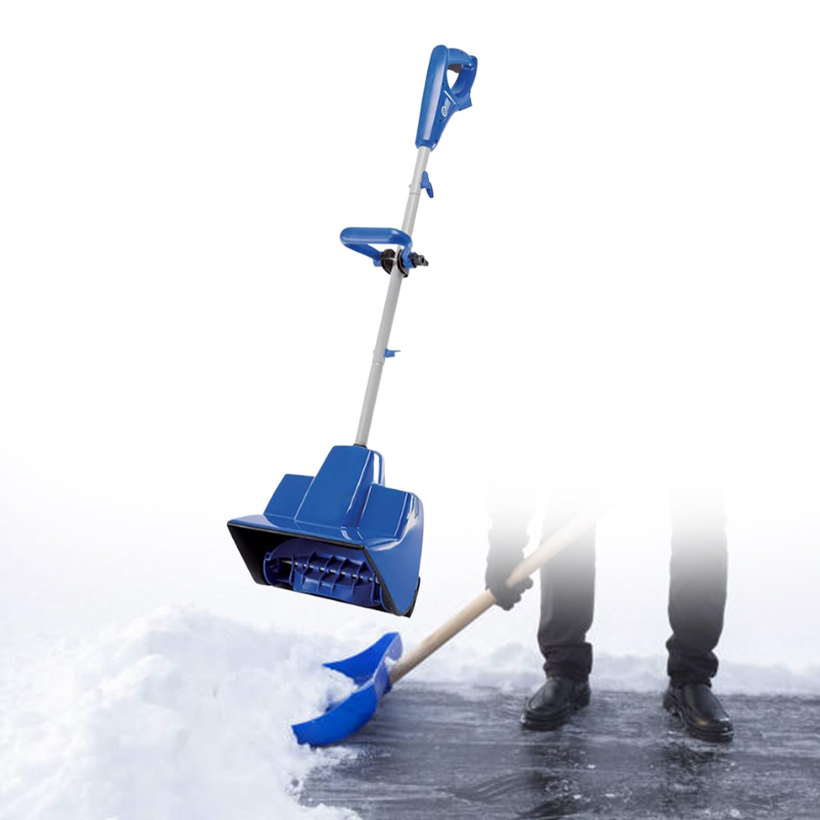 Spazzaneve Elettrico Ricaricabile 24V/4.0Ah Pala da Neve elettrica ad Alta Potenza spazzaneve spazzaneve Uso Domestico spazzaneve Larghezza rimozione Neve 32cm Altezza rimozione Neve 23cm