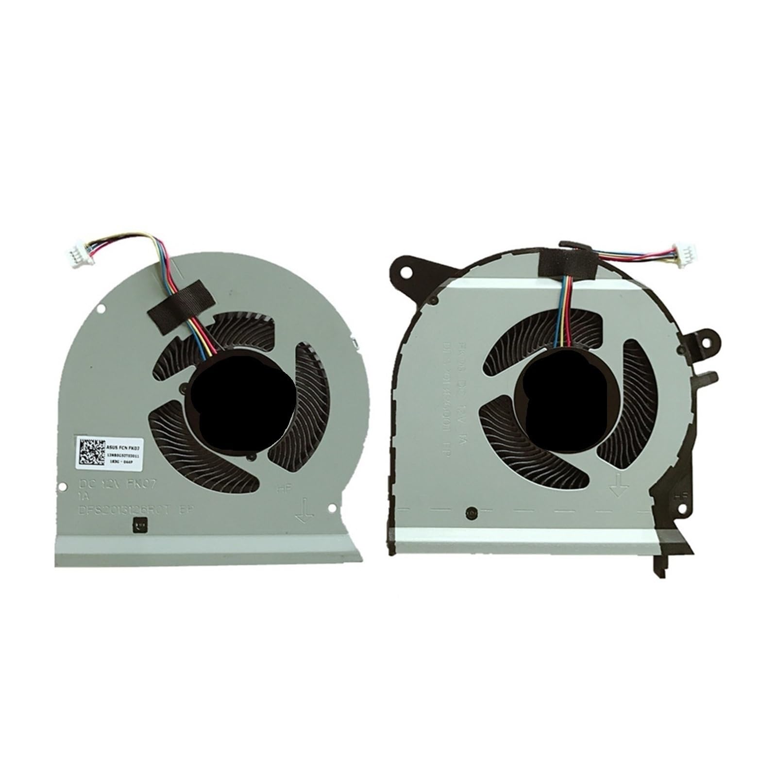 Ventilador De Refrigeración GPU for CPU De Computadora Portátil, Compatible Con ASUS, ROG GL503 GL503VM DC12V 1A DFS2013126Q0T FK07 FCN DFS2013126R0T FK06 Ventilador De Escape(Left and right fan)