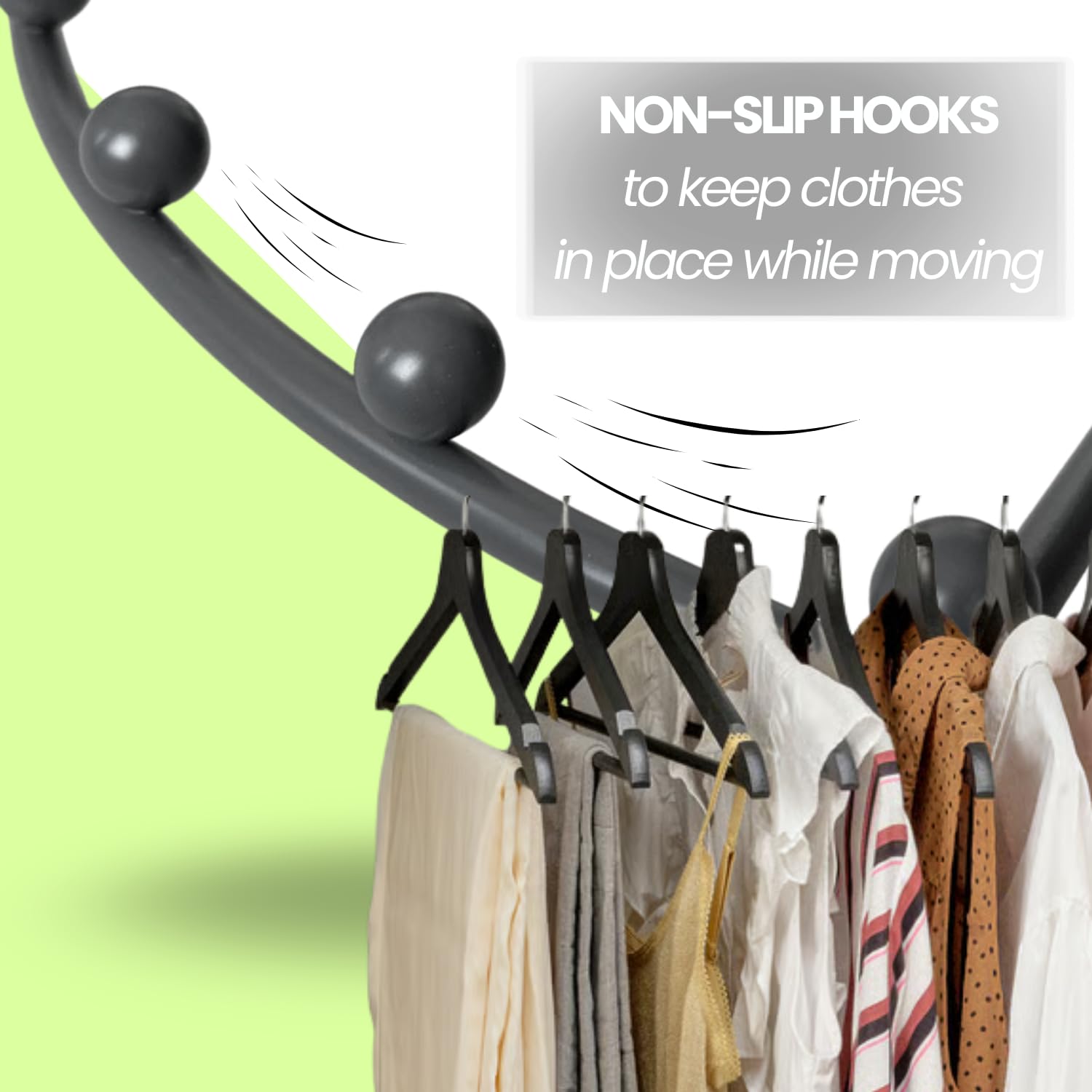 Evotrade Dreh-Kleiderständer Aus Edelstahl - 360° Drehbar, Platzsparend Für Schrank & Waschküche