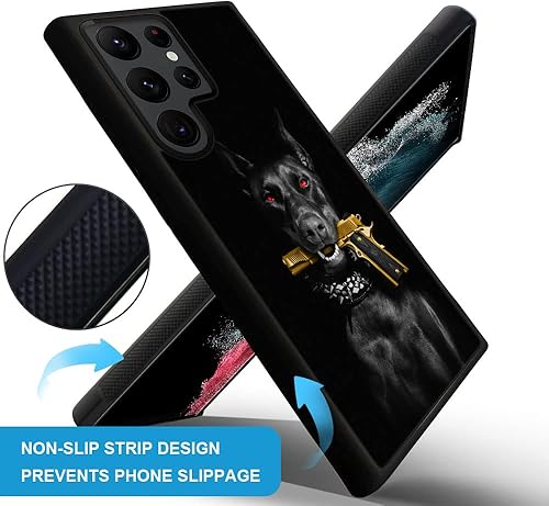 Miniatura 2 de Funda compatible con Samsung Galaxy S22 Ultra, funda protectora antideslizante y a prueba de golpes para hombres y mujeres, goma de silicona suave +