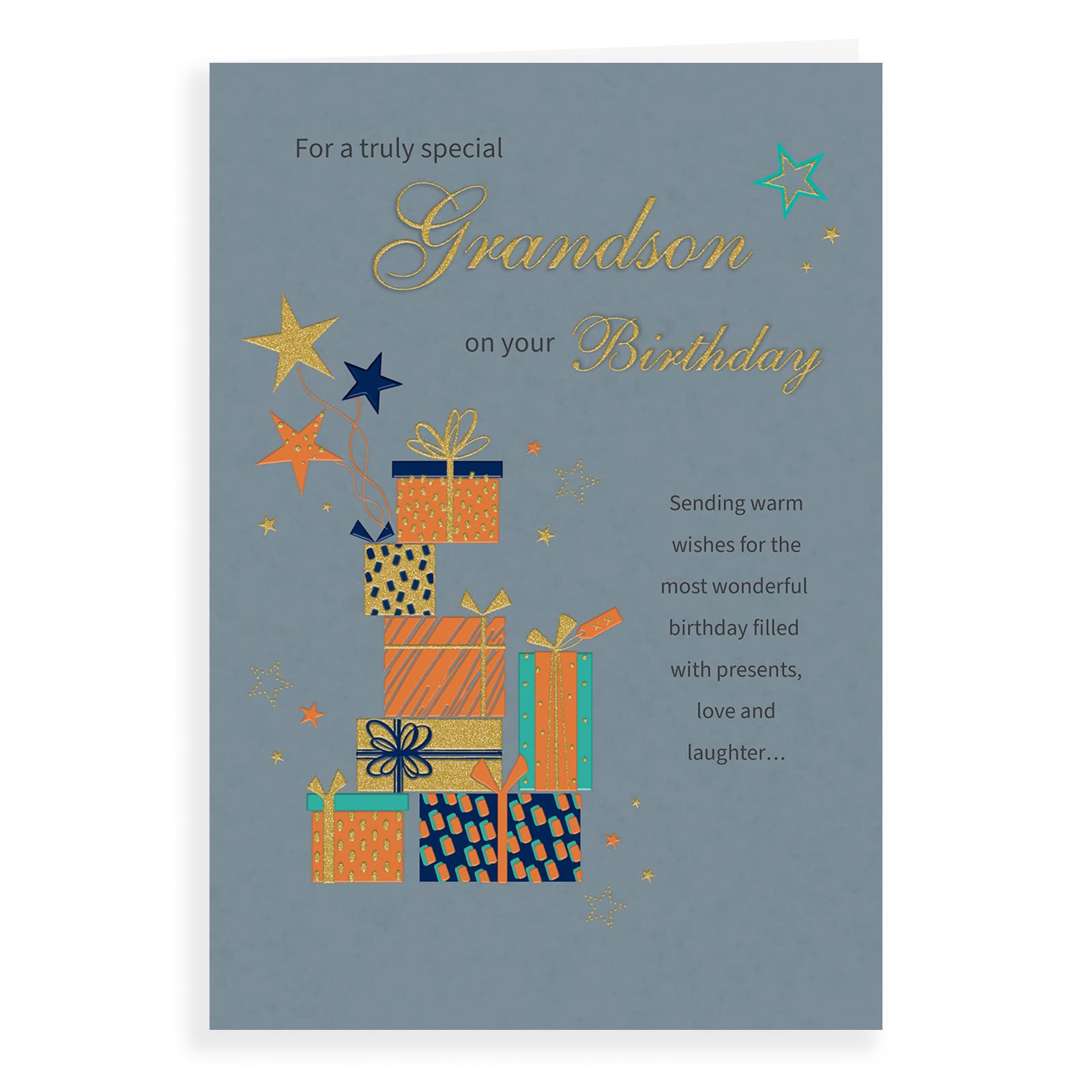 Classic Birthday Card Grandson - 9 x 6 inches - Regal Publishing