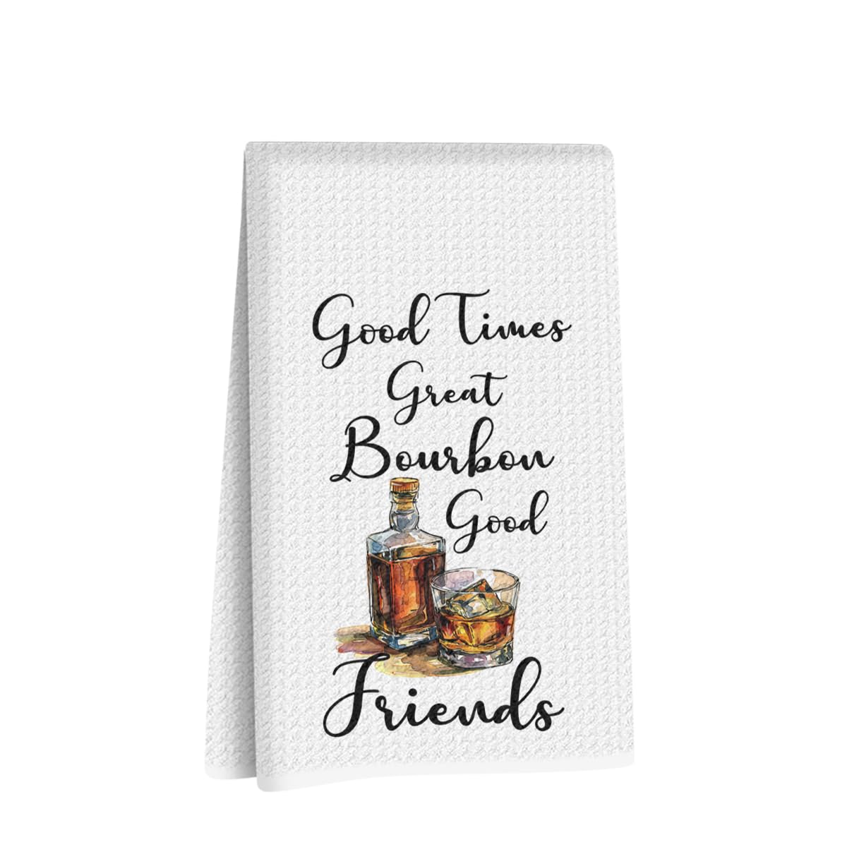 Bourbon Gifts Kitchen Bar Towels 24x14 Inch, Flamingos Reusable Dish Towels