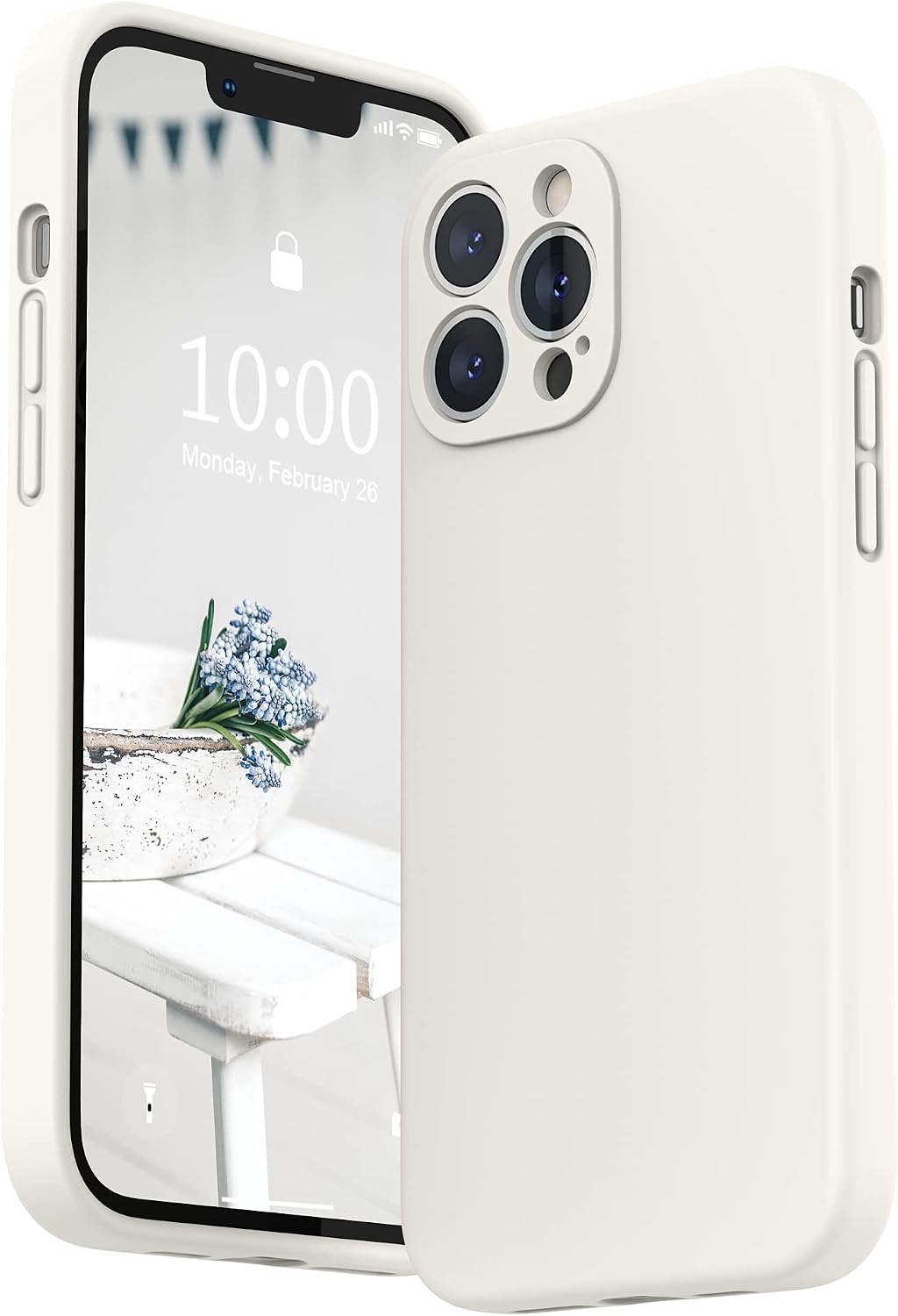 SURPHY Compatible with iPhone 13 Pro Max Case with Screen Protector