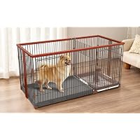 Amazon | YumeTail 犬ケージ 犬ゲージ 犬用ケージ、二重スペース設計