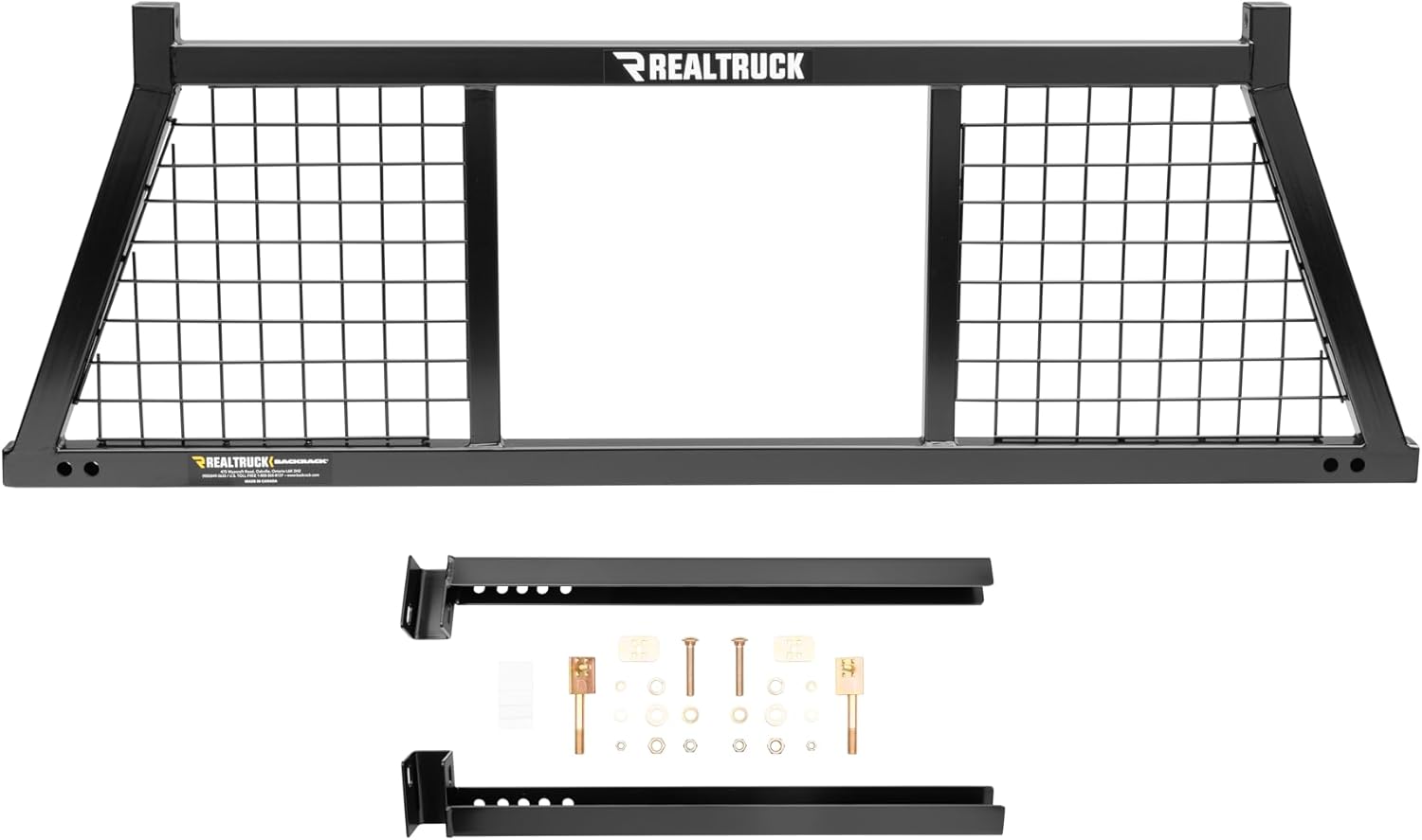 RealTruck BACKRACK Hardware Kit for use w/Low-Profile Tonneau, Black, No Drill | 40120 | Fits 2007-2018 Chevrolet/GMC Silverado/Sierra 1500; 2007-2019 Chevrolet/GMC Silverado/Sierra 2500/3500 HD