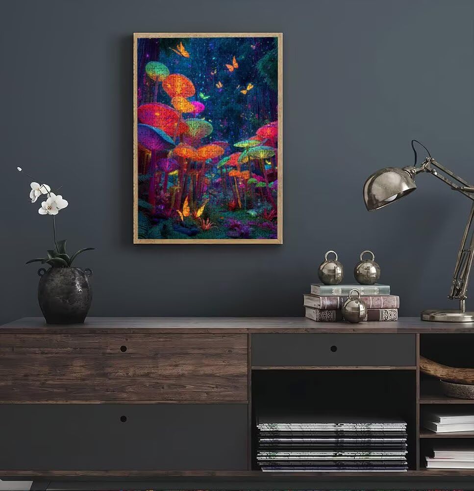Fantastyczne grzyby, klasyczne puzzle 4000 sztuk dla dorosłych BLQSBGA7-388 | Wyzwanie Zagadki, Gry Logiczne Cała Rodzina, Stres, Wystrój Domu Miłośnicy Puzzle