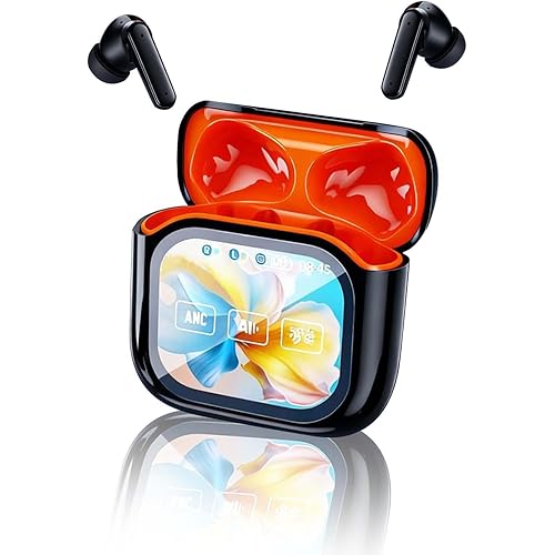 AI Translation Earbud,Spanish & English Live Translation,AI 2025 New 6.0 Pro NE20 Translation Earbuds,LCD Touch Screen,Intelligent Noise Reduction,Suitable for Travelling,Suitable for business use