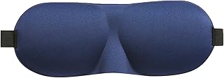 LKEEP Polyester Sleep Mask, 3D Eye Mask for Sleeping, Night Blindfold for Men Women,Travel Eye Cover (Navy Green)