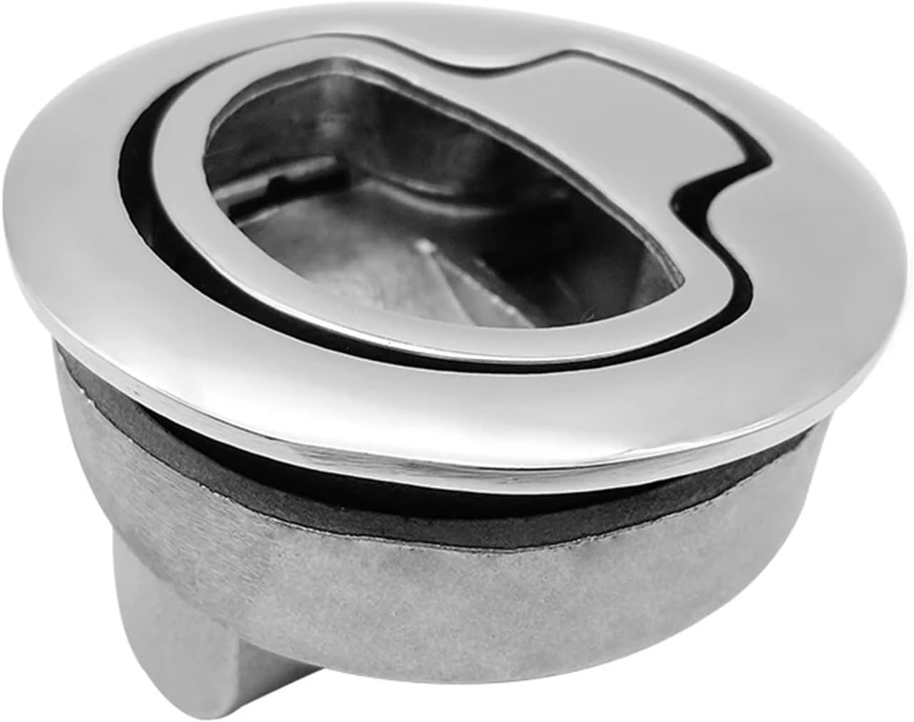 Stainless Steel Turning Lock Flush Pull Locker Yacht Deck 1Pcs