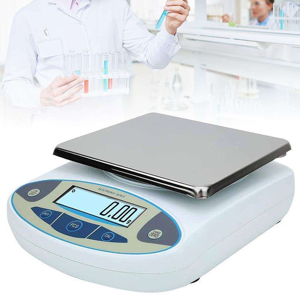 Báscula Electrónica Digital De Cocina con Pantalla LCD para Alimentos, Balanza Analítica De Laboratorio De Alta Precisión, para Laboratorio,5kg/0.1g