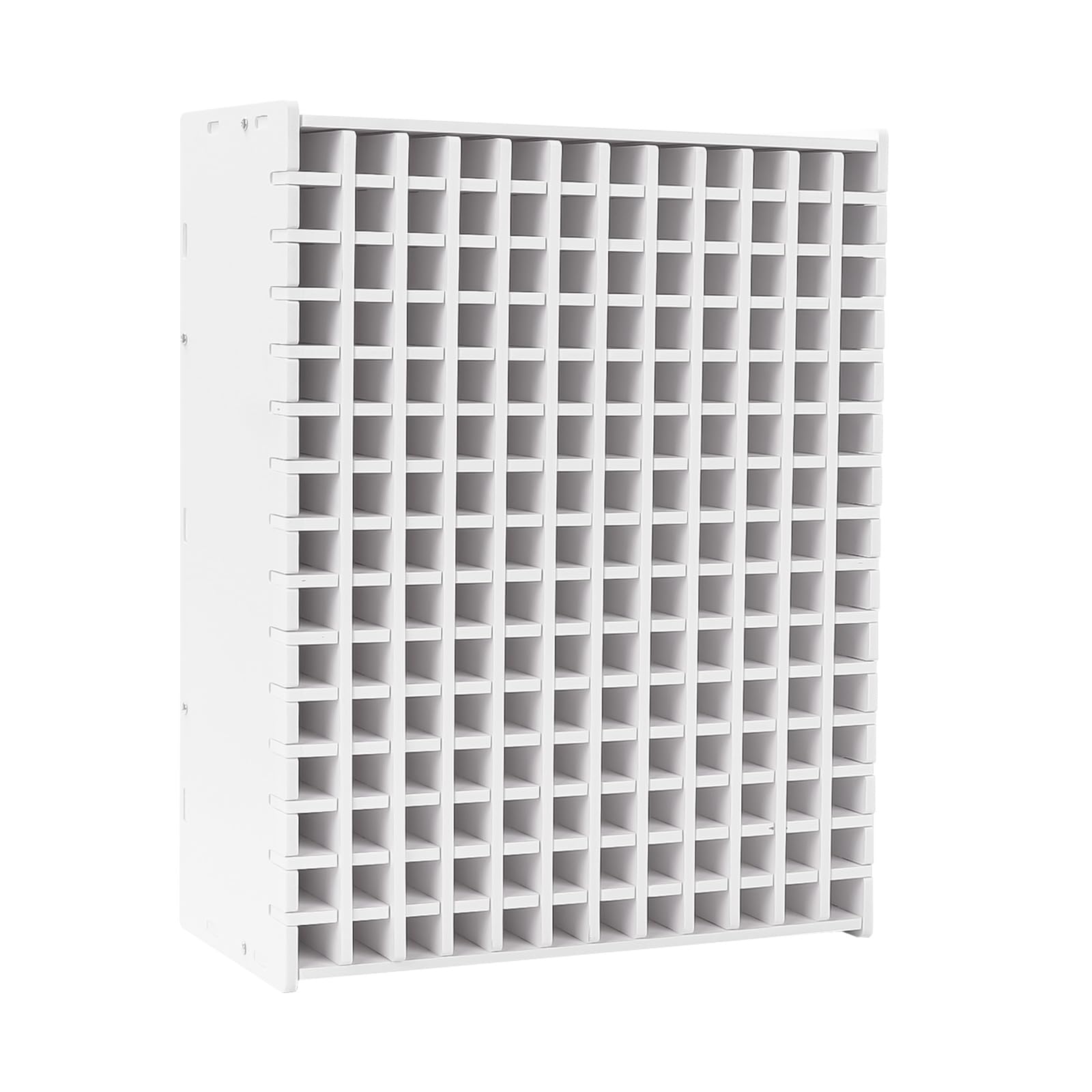 Qivine Porta Penne per Scrivania, Porta Pennarelli in PVC con 180 Griglia, Organizer da Scrivania Rimovibile per Penne Matite Matitoni Pennelli, per Casa Ufficio Scuola, 27×13×35 cm