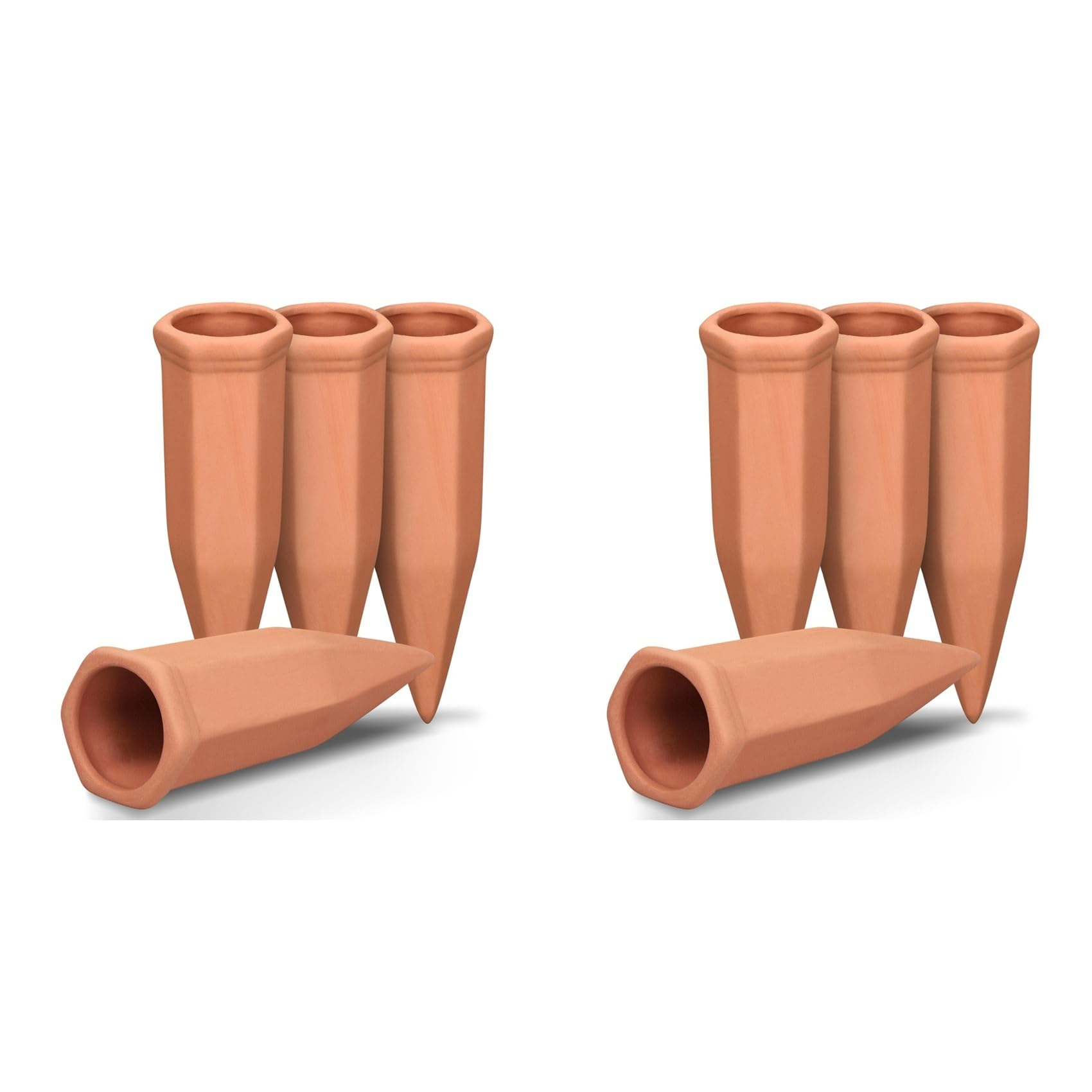 Ctrlzs 8X Terracotta Watering Spikes,Wine Bottle Watering Stakes,Slow Release Self Watering Planter Insert