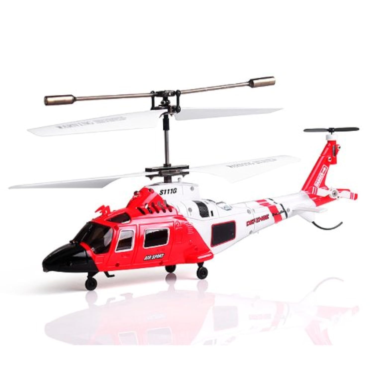 3 Channel Remote Control Helicopter, Red/White