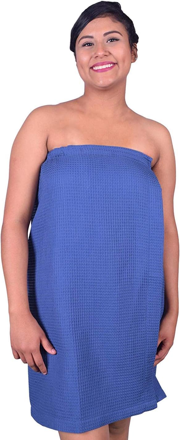 Women's Waffle Spa/Body Wrap (1 Wrap, Navy)