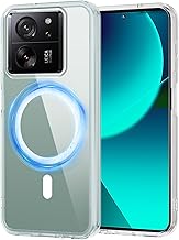 XTCASE Magnetic Case for Xiaomi 13T / 13T Pro [Compatible with MagSafe], Transparent Anti-Yellow Scratch-Resistant Hard PC and Anti-Shock Soft TPU Silicone Bumper Case